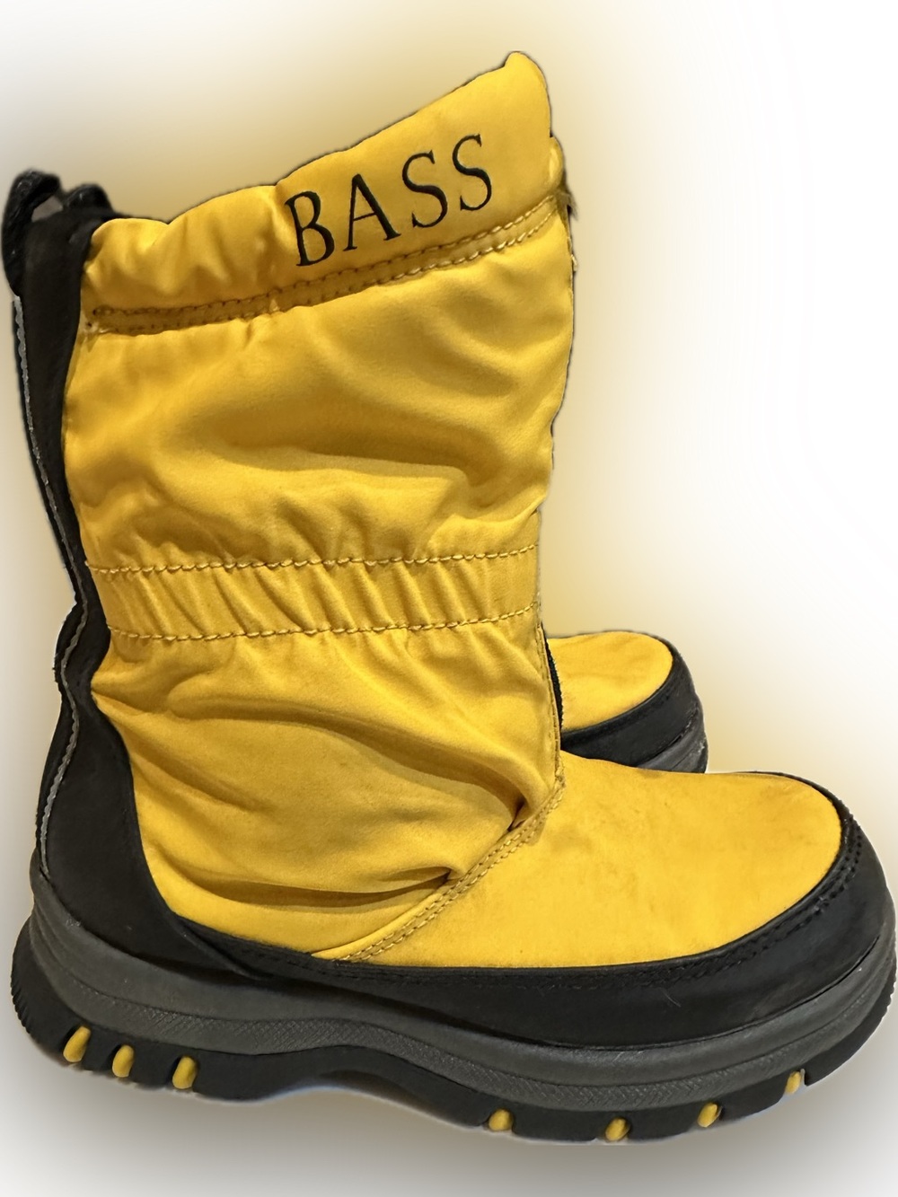 VTG BASS FREEZE INSULATED RAIN SNOW BOOT YOUTH SZ 1M RAINBOOTS GUMBOOTS GALOSHES